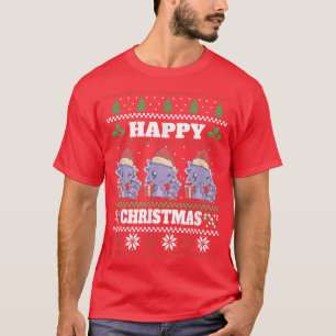 Kerstmis, met een lomp met kerstlampje t-shirt