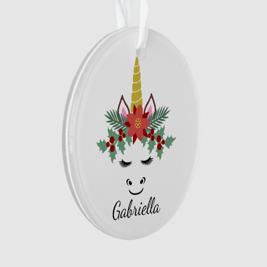 Kerstmis met een oelashes-ornament ornament (voorkant)