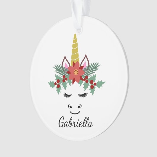 Kerstmis met een oelashes-ornament ornament (voorkant)