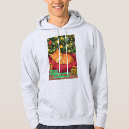 Kerstmis met een oranje kat hoodie