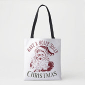 Kerstmis met een Oude Kerstsfeer Tote Bag (Voorkant)