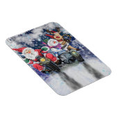 Kerstmis met een prettige kerstvriendjes - Fun Magneet (Rechterzijde)