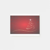 Kerstmis met een rode kerstboom post-it® notes (Voorkant)