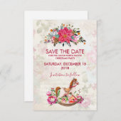 kerstmis met een rotsig paard, met behoud van de kaart (Voorkant / Achterkant)