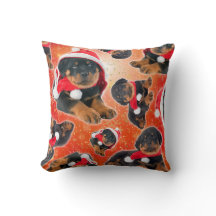 Kerstmis met een Rottweiler Puppy is Grappig