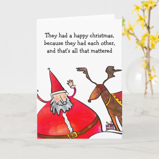 Kerstmis met een vriend kaart (Gele Bloem)