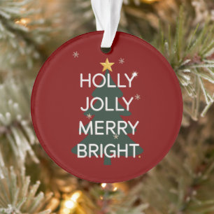 Kerstmis met een vrolijke en heldere familie ornament