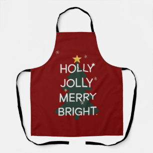 Kerstmis met een vrolijke en heldere familie schort