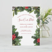 Kerstmis met een weddenschap om de datum Kaart op (Staand voorkant)