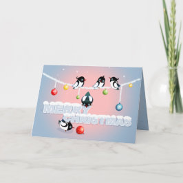 Kerstmis met Eksters en Bellen 2 Feestdagen Kaart