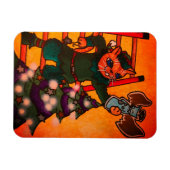 Kerstmis met Elf Cat Magneet (Horizontaal)