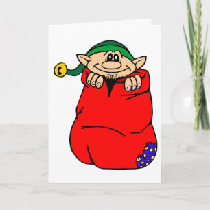 Kerstmis met Elf Plays Santa's toybag kerst Feestdagen Kaart