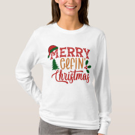Kerstmis met elfen t-shirt