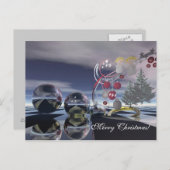 Kerstmis met engelen feestdagenkaart (Voorkant / Achterkant)