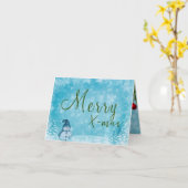 Kerstmis met familie kaart (Gele Bloem)