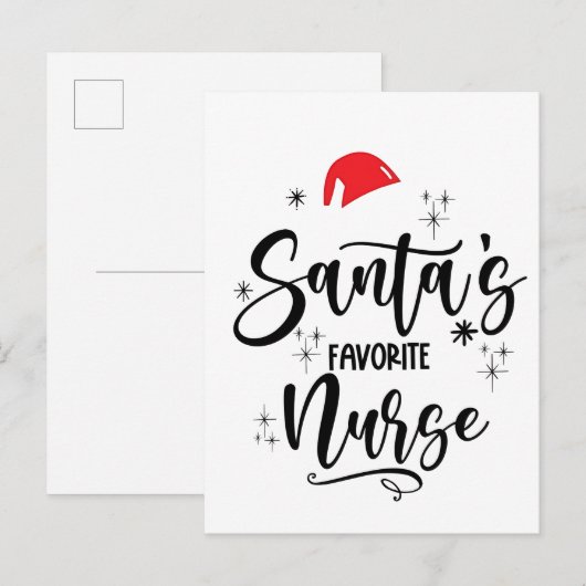 Kerstmis met favoriete zuster aankondigingskaart (Voorkant / Achterkant)