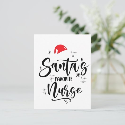 Kerstmis met favoriete zuster aankondigingskaart (Staand voorkant)