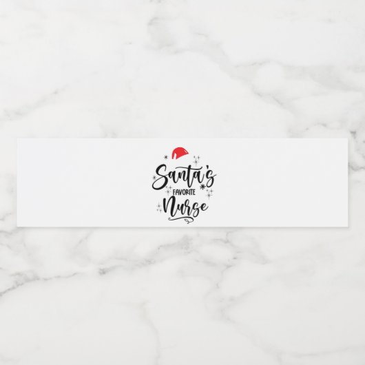 Kerstmis met favoriete zuster waterfles etiket (Enkel label)