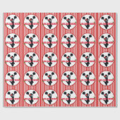 Kerstmis met feestdag cadeaupapier (Vlak)