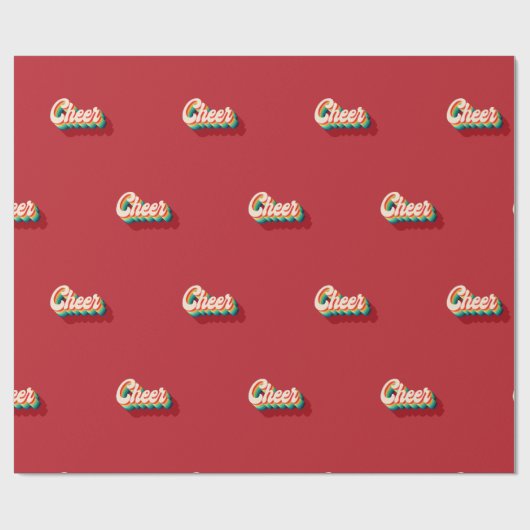 Kerstmis met feestdag cadeaupapier (Vlak)