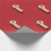 Kerstmis met feestdag cadeaupapier (Hoek)