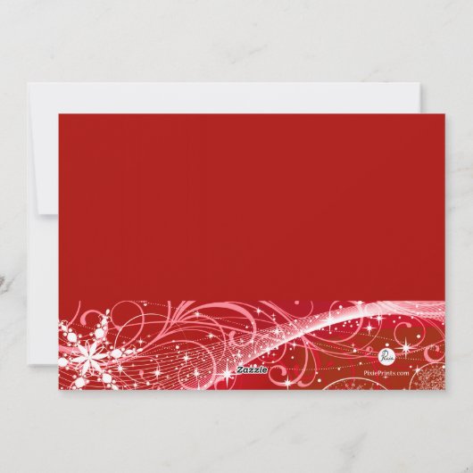 Kerstmis met feestdag feestdagenkaart (Achterkant)