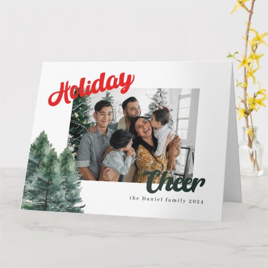 Kerstmis met feestdag kaart (Gele Bloem)