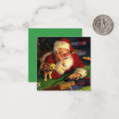 Kerstmis met feestdag notitiekaartje (Voorkant / Achterkant in situ)