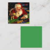 Kerstmis met feestdag notitiekaartje (Voorkant / Achterkant)