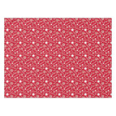 Kerstmis met feestdag rode en witte wintersnoer tafelkleed (Voorkant (Horizontaal))