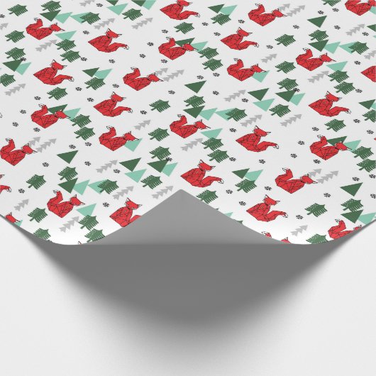 Kerstmis met feestdag wit cadeaupapier (Hoek)