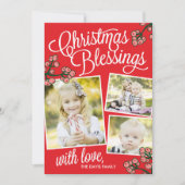 Kerstmis met feestdagen feestdagenkaart (Voorkant)