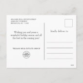 Kerstmis met feestelijke feestelijke feestdag feestdagenkaart (Achterkant)