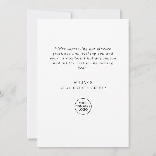 Kerstmis met feestelijke feestelijke feestdag feestdagenkaart (Achterkant)