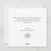 Kerstmis met feestelijke feestelijke feestdag feestdagenkaart (Achterkant)