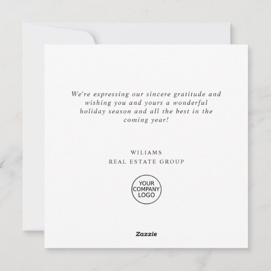 Kerstmis met feestelijke feestelijke feestdag feestdagenkaart (Achterkant)