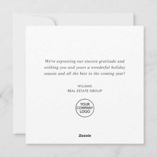 Kerstmis met feestelijke feestelijke feestdag feestdagenkaart (Achterkant)