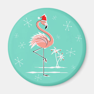 Kerstmis met Flamingo magnet