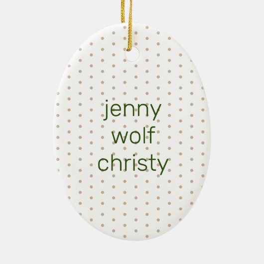 kerstmis met Floral Keramisch Ornament (Achterkant)