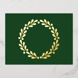 Kerstmis met Folie Vakantiecard Folie Feestdagen Briefkaart