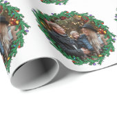 Kerstmis met foto aangepast cadeaupapier (Rol Hoek)