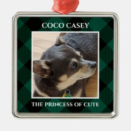 Kerstmis met foto Buffalo Pet Metalen Ornament