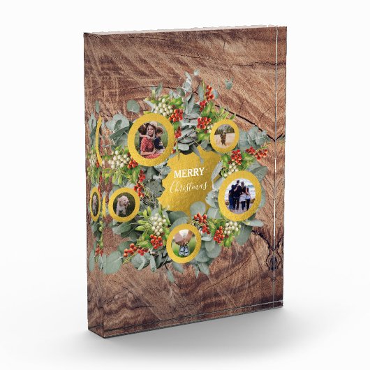 Kerstmis met foto collage Holiday Foto Block (Links)