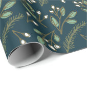 Kerstmis met gebankelde kerst cadeaupapier (Rol Hoek)