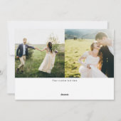 Kerstmis met gehuwd en prettig penseel, volledige  feestdagenkaart (Achterkant)