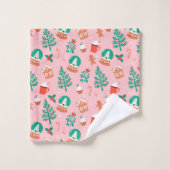 Kerstmis met gemberkoek  bad handdoek (Wasdoekje)