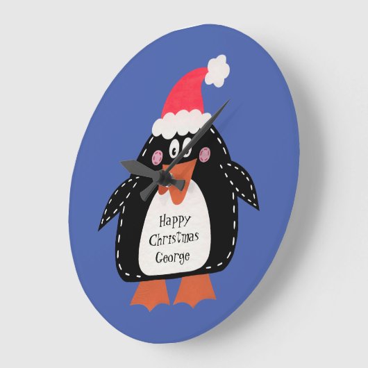 Kerstmis met gepersonaliseerd juf grote klok (Hoek)