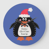 Kerstmis met gepersonaliseerd juf grote klok (Voorkant)