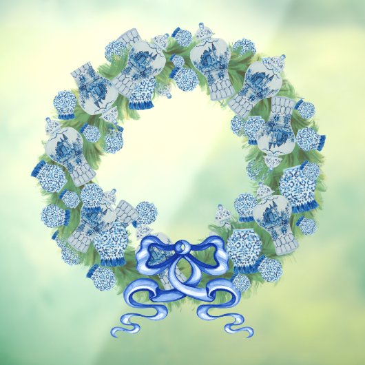 Kerstmis met Ginger Jars Window Cling Raamsticker (Vel 3)