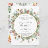 Kerstmis met Gold Couples — Shower Kaart (Voorkant / Achterkant)